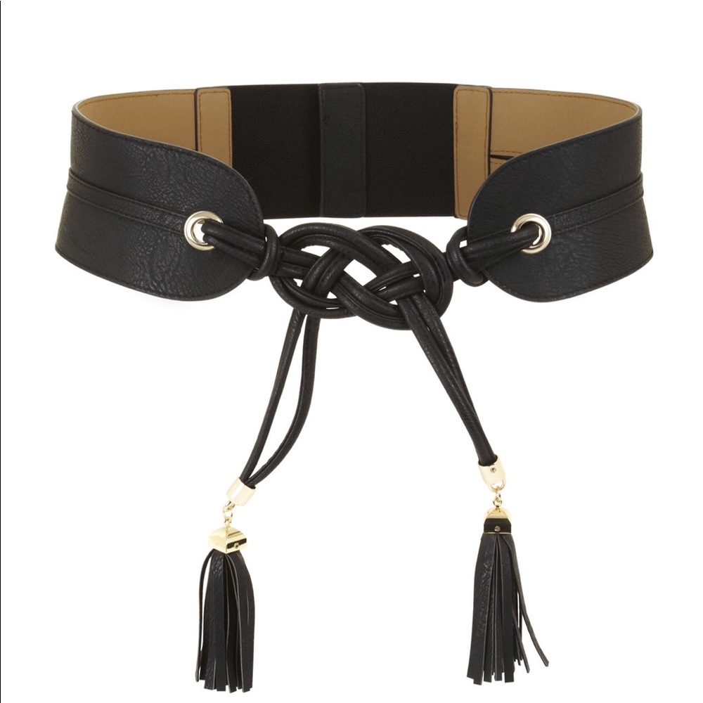 BCBGMAXAZRIA Braided Tie Tassel Belt FLTBC130